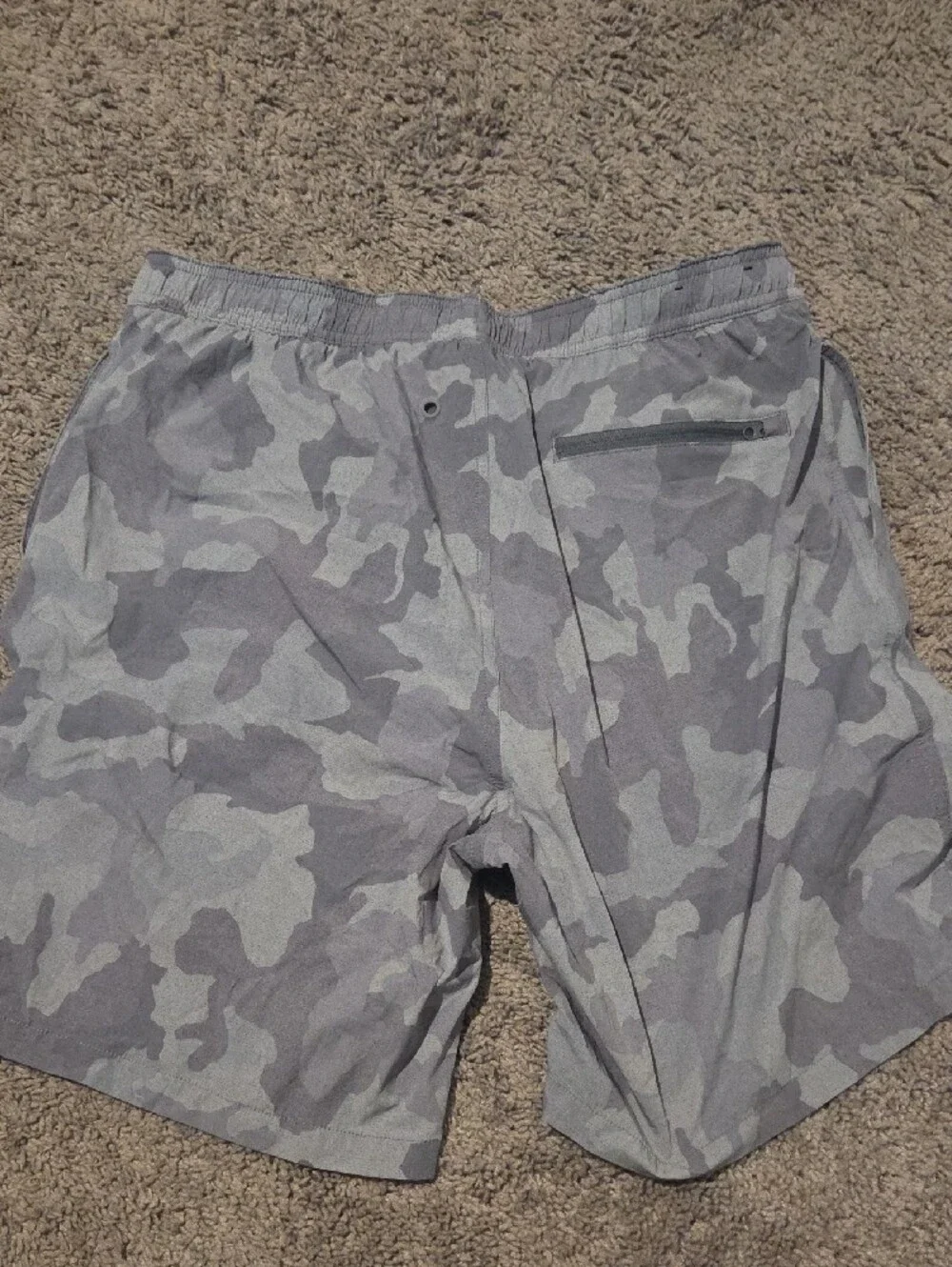 Kirkland Signature Gray Camouflage Athletic Shorts